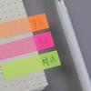 100 штук ПЭТ-закладок-стикеров, цветные липкие закладки для книг, блокнотов, индексные закладки, стрелки-закладки, флуоресцентные наклейки