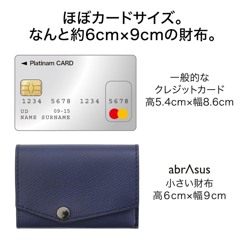 That Can Also Fit AirTag Wallet Made In Japan Genuine Leather Camel [Abrasus] "Small Wallet" Men's Women's