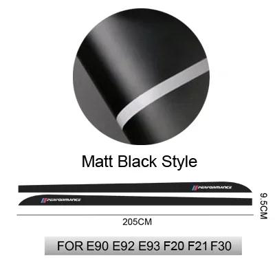 AJGX7 For BMW E90 E92 E93 F20 F21 F30 F31 F32 F33 F34 F15 F10 F01 F11 F02 G30 M Performance Side Skirt Sill Stripe Body Decals Sticker