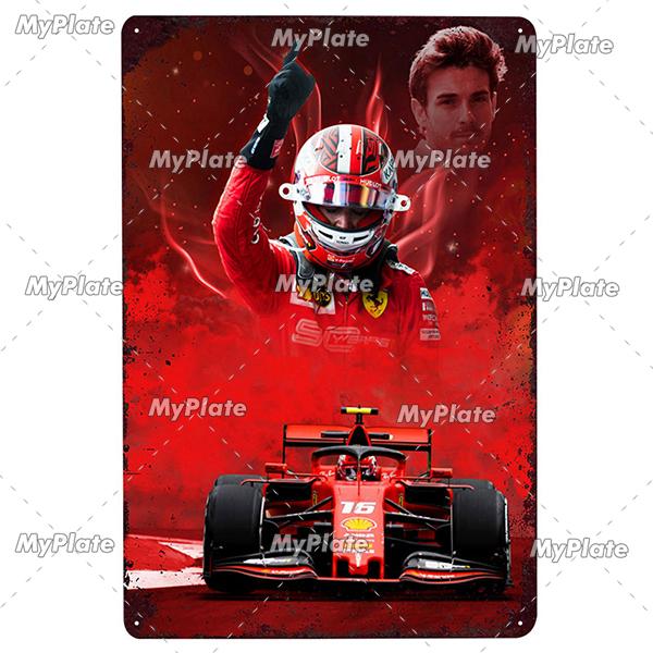 Гоночный трек металлический знак винтажная табличка сервиз жестяная вывеска настенный декор для гаража гоночный автомобиль пластина поделки постер F1 игра на заказ