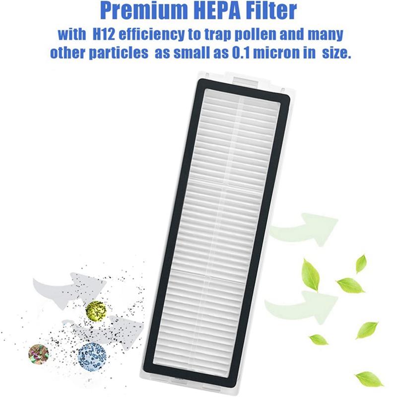 LITE-Запасные HEPA-фильтры для пылесоса-Совместимы с Xiaomi, Mijia M40S/OV31CN-Моющиеся запасные части 8 шт.