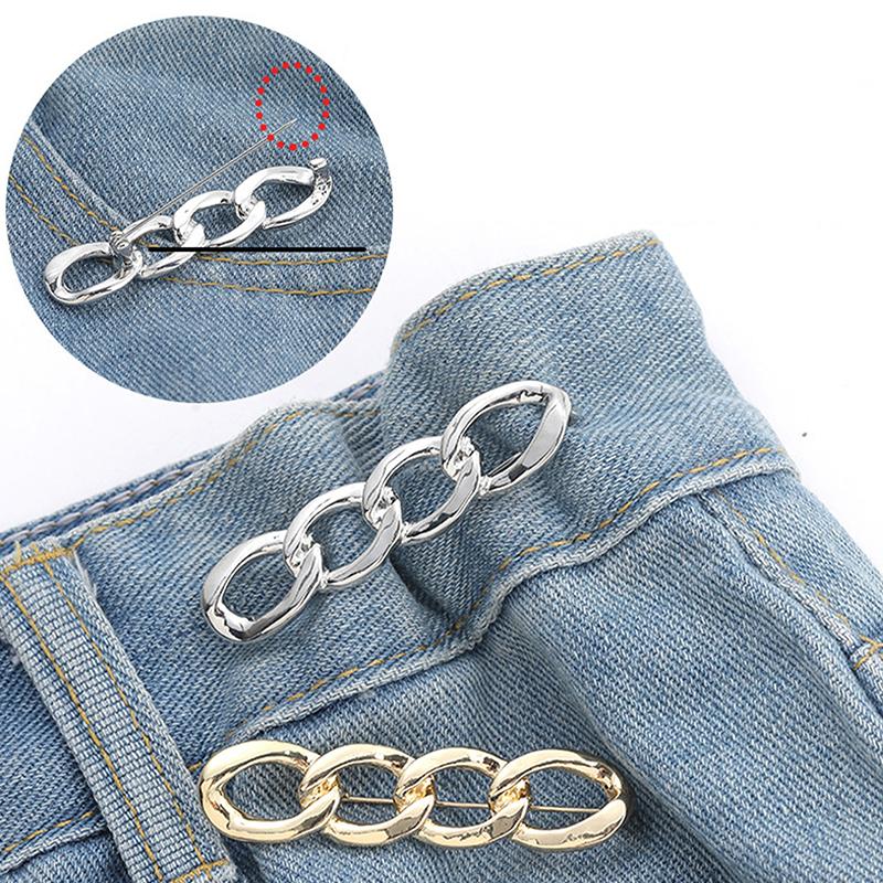 Женская брошь для одежды, гладкая цепочка, броши для женщин, нагрудная булавка, утягивающая поясная пряжка, аксессуары для одежды своими руками