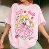 2026 Sailor Moon Anime Childrens T Shirt Women Unisex Short Sleeve Tee Loose Casual Tops Summer Y2k Cartoon Graphic Tee Streetwear