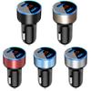 Car Charger Dual Usb 3.1A Adapter Led Voltmeter Display For Iphone Samsung