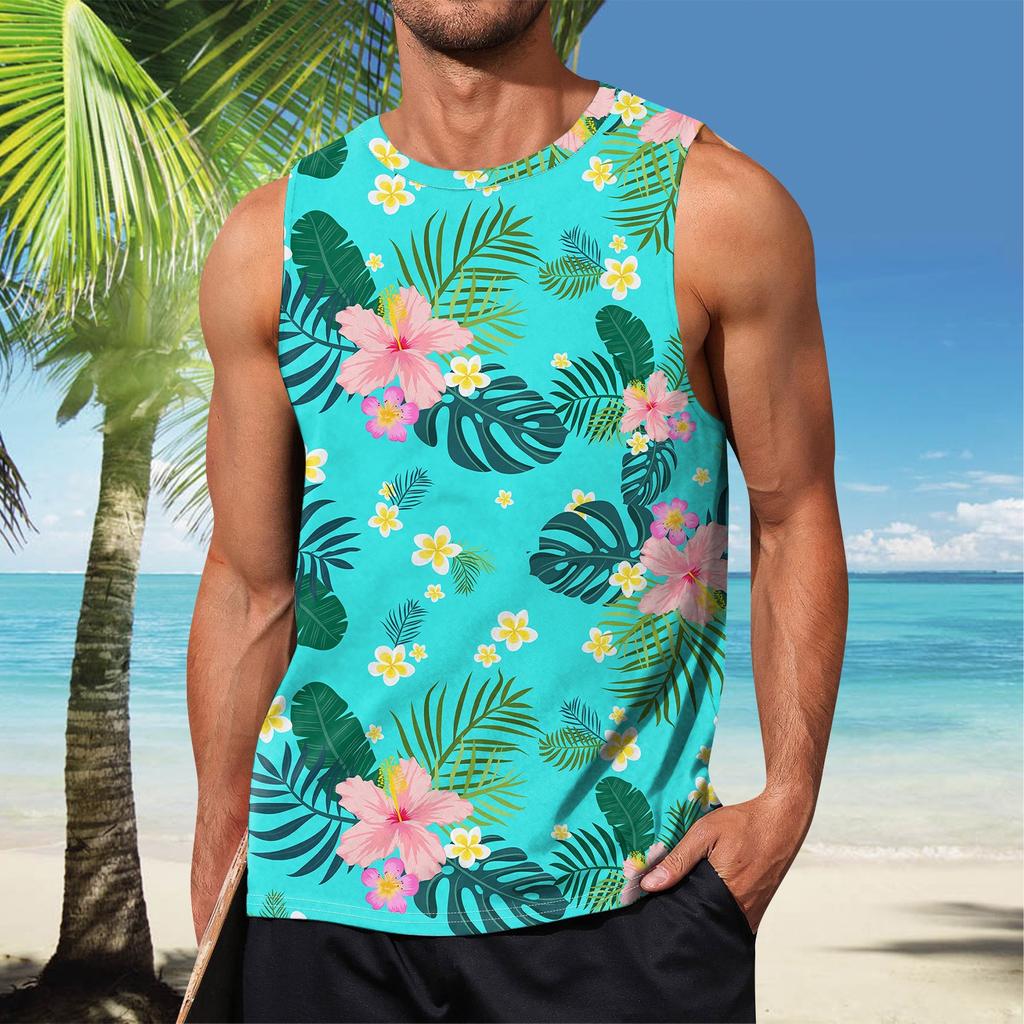 Летний мужской однотонный поглощающий пот дышащий жилет без рукавов с принтом и расширяющимся плечом