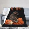 Baby Macaque Hugging Plush Cute Monkey Punch Blankets Flannel Portable Lightweight Throw Blanket for Bedding Couch Bedspread