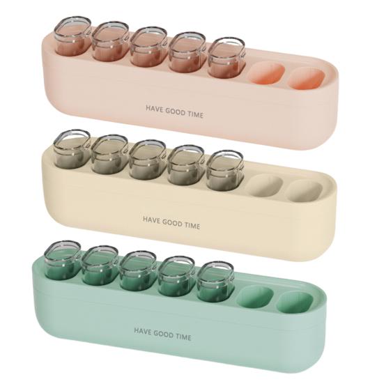 Мини-портативная коробка для таблеток, большая емкость, без запаха, 7 сеток, с отдельной крышкой, пыленепроницаемые коробки для таблеток на одну неделю