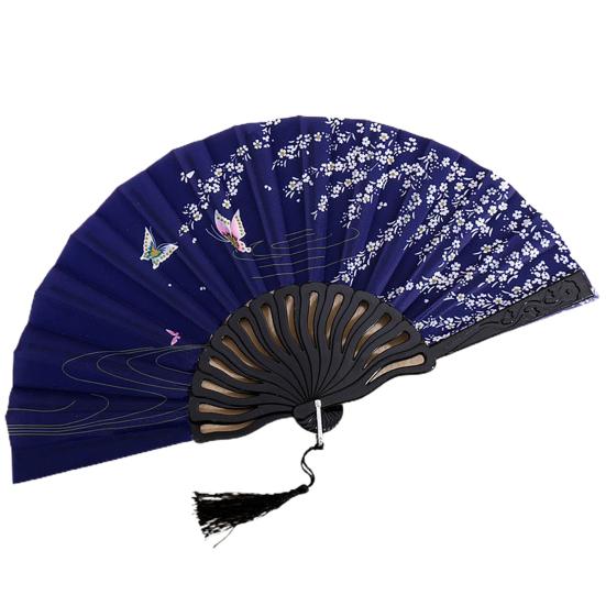 Складной вентилятор с глянцевой текстурой. Красивые различные стили. Гладкая поверхность. Тонкая работа. Украшение. Ткань Оксфорд. Ручной вентилятор в китайском стиле. Товары для дома.