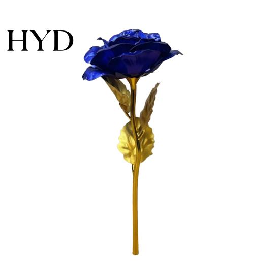 Luxury Metal Rose Gold Foil Artificial for Tabletop Decoration Plated Valentine's Day Small Eternal Gift Wedding Party Long-lasting