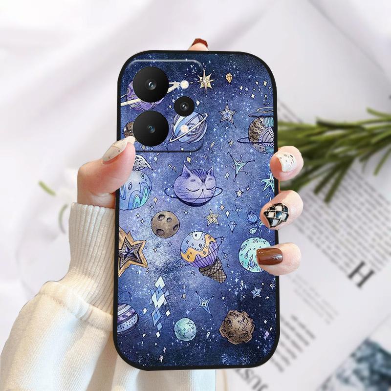 Чехол для Realme 15 15Pro 5G Стильный чехол с принтом на задней панели Для Realme15 15 Pro Мягкий ТПУ Силиконовый Funda Capa RMX5101 RMX5106 Бампер