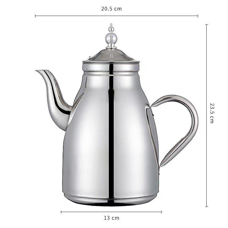 Нержавеющая сталь бамбуковый горшок для отеля, ресторана, отеля, плоский дно, чайник с фильтром, кофейник, холодный чайник