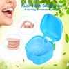Denture Bath Box Appliance False Teeth Storage Case Rinsing Basket Retainer