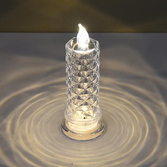 Flameless LED Candles Romantic Battery Operated Fake Pillar Candles for Valentine's Anniversary Wedding Christmas Home Table Decor