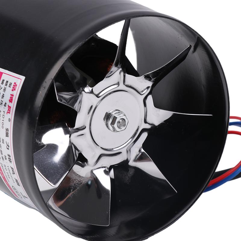 4-дюймовый вентилятор для дома, кухни, металлическая труба, вытяжной вентилятор, мини-вытяжка, ванная комната, туалет, настенный вентилятор, канальный вентилятор