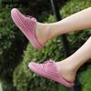 PVC Slides Women's Outer Wear Holey Shoes Summer Soft Bottom Thick Bottom Sandals Home Bathroom Hollow Wrapped Toe Slipper Outdoor Beach Flip-flops