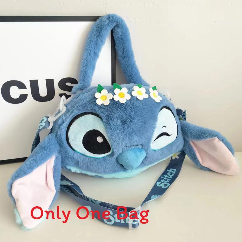 Soft Girls Cartoon Plush Backpack With Zipper Closure For Travel Casual