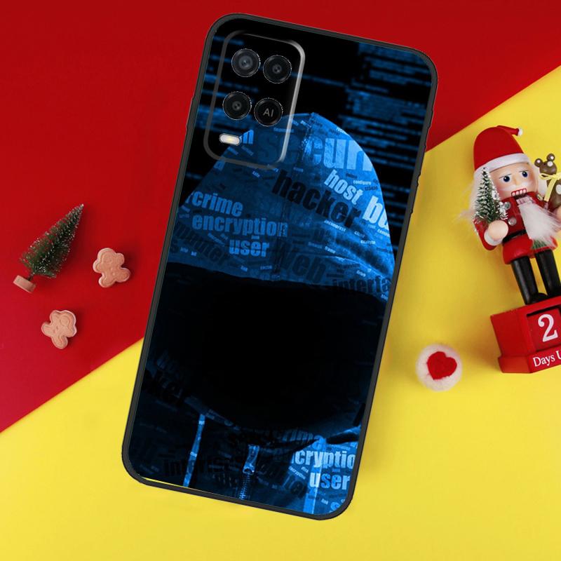 Hacker Binary Matrix Rain Case For Oppo A78 A98 A18 A38 A58 A5 A6 Pro A54 A74 A94 A17 A57 A80 A60 A40 A96 A76 A16 A15
