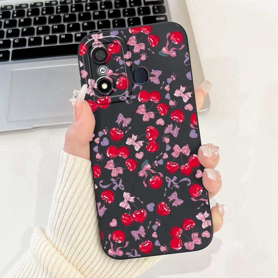 Чехол для Itel A27 A48 A25 A35 Стильный художественный ударопрочный Funda для Itel A60 A60s A70 Мягкий жидкий силиконовый бампер