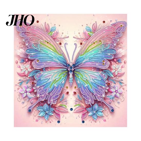 Hummingbird Faux Pearl Art Kit Butterfly Diamond Kit, Flower Peacock Home Wall Decoration Crafts 3D Sparkling Bead Painting Craft for Adults,