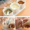 Airtight Spices Box Anti Slip Condiment Bottle Multi-functional Seasoning Organizer  Kitchen