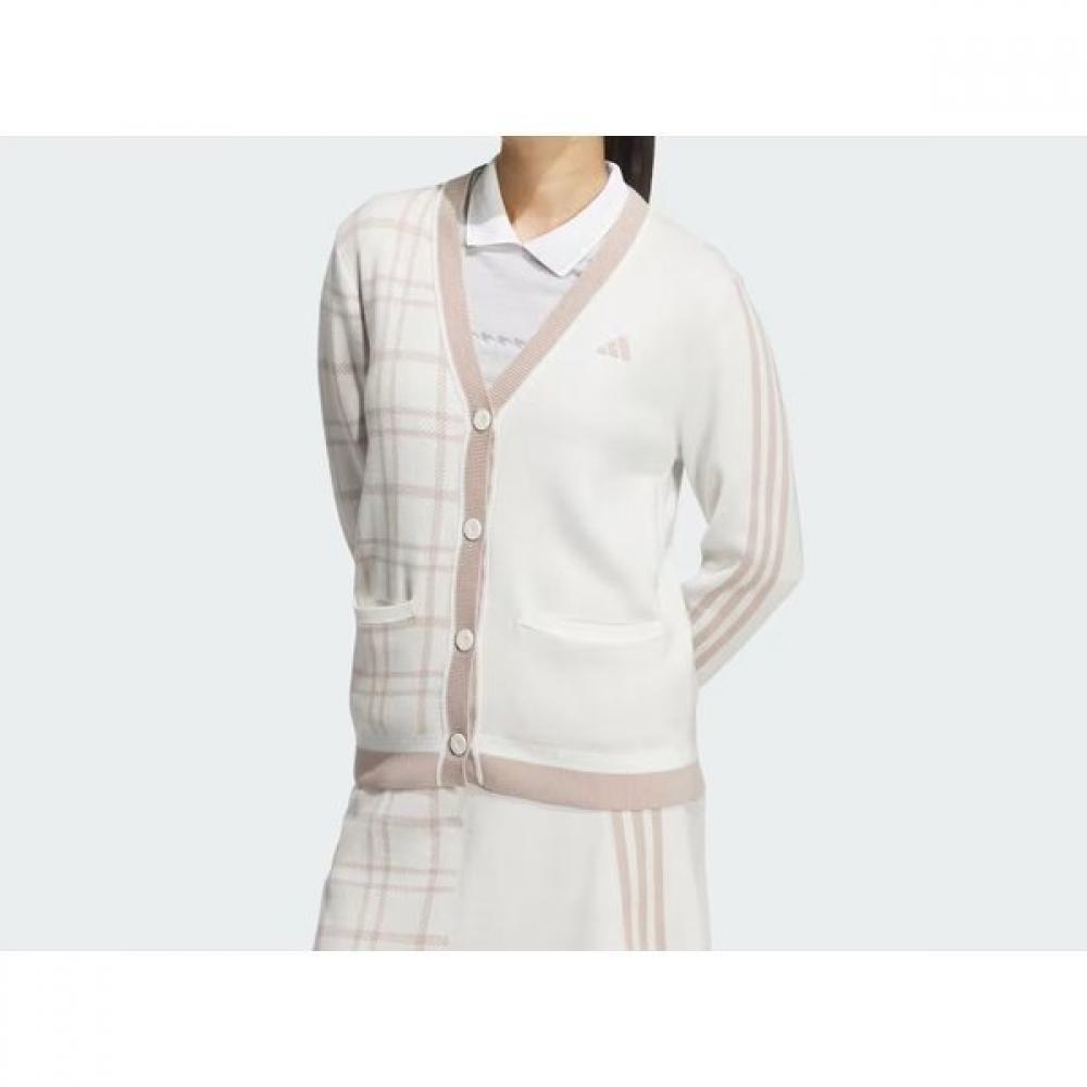 Adidas Гольф-пулея мода 3s клетчатый кардиган Is4752 Is4753 Is4754
