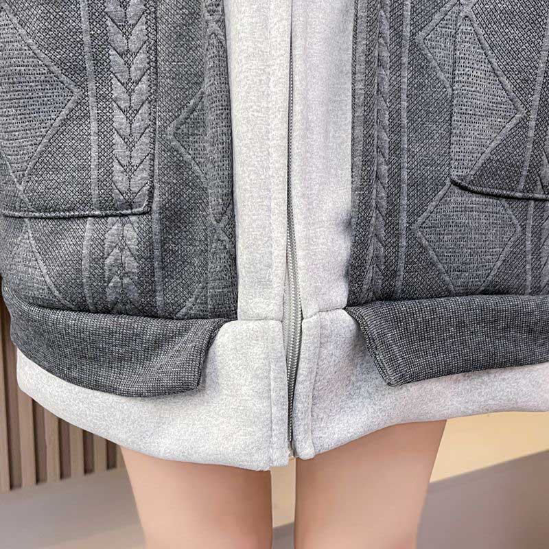 Пальто оверсайз, женское осенне-зимнее утолщенное пальто с капюшоном, женские теплые свободные топы, повседневный удобный топ на молнии