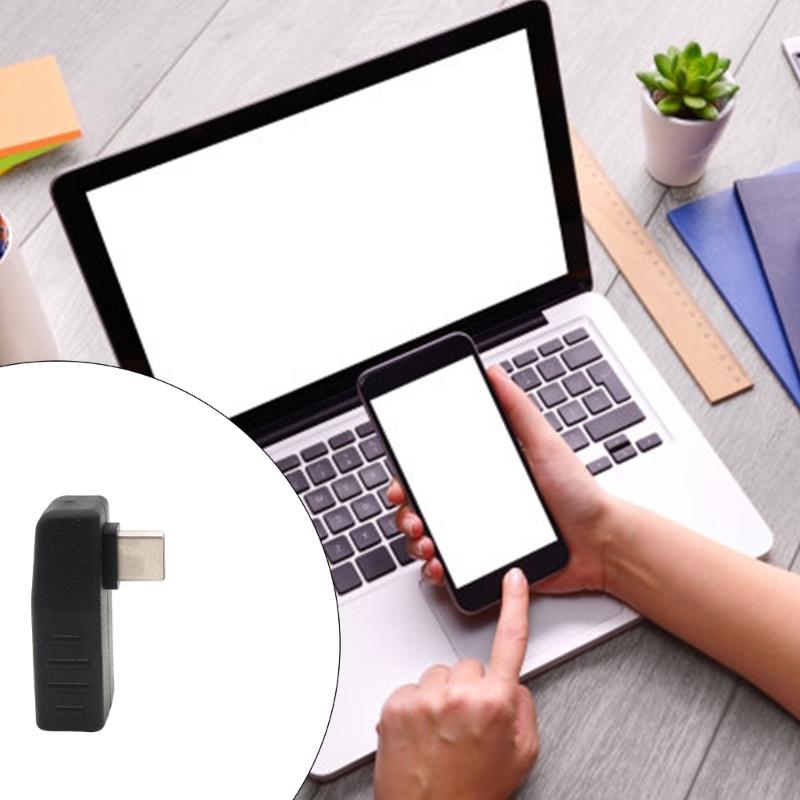 Маленькие Г-образные OTG-адаптеры USB Type C к USB 2.0, адаптеры для универсальной передачи данных со скоростью 480 Мбит/с для устройств
