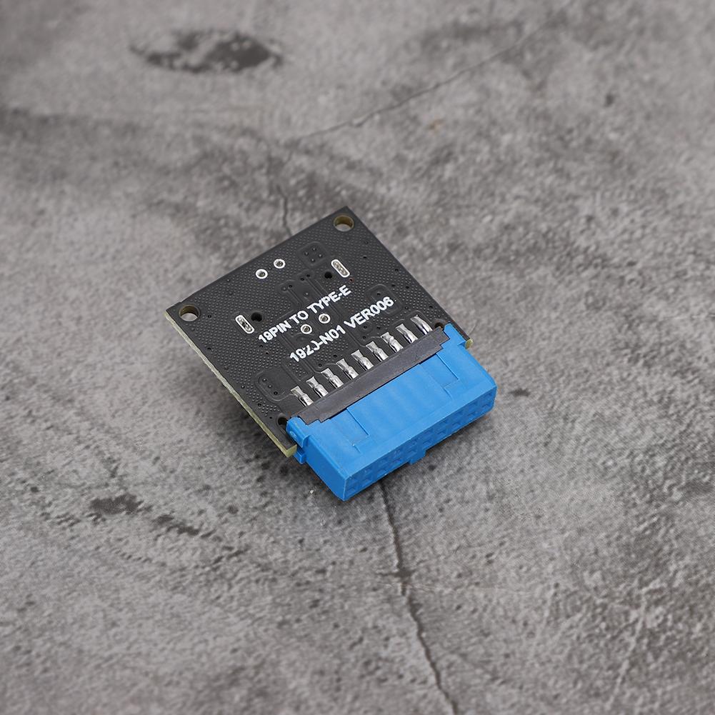Motherboard Expansion Card USB3.0 Front 19PIN to 3.1 TYPE C Front Type E Adapter 20 to 19PIN