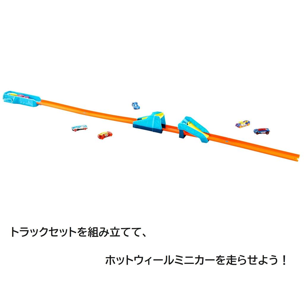 Подарочный набор Hot Wheels Adventure Базовые наклейки GWN96 [6 машинок, рельсы, в комплекте]