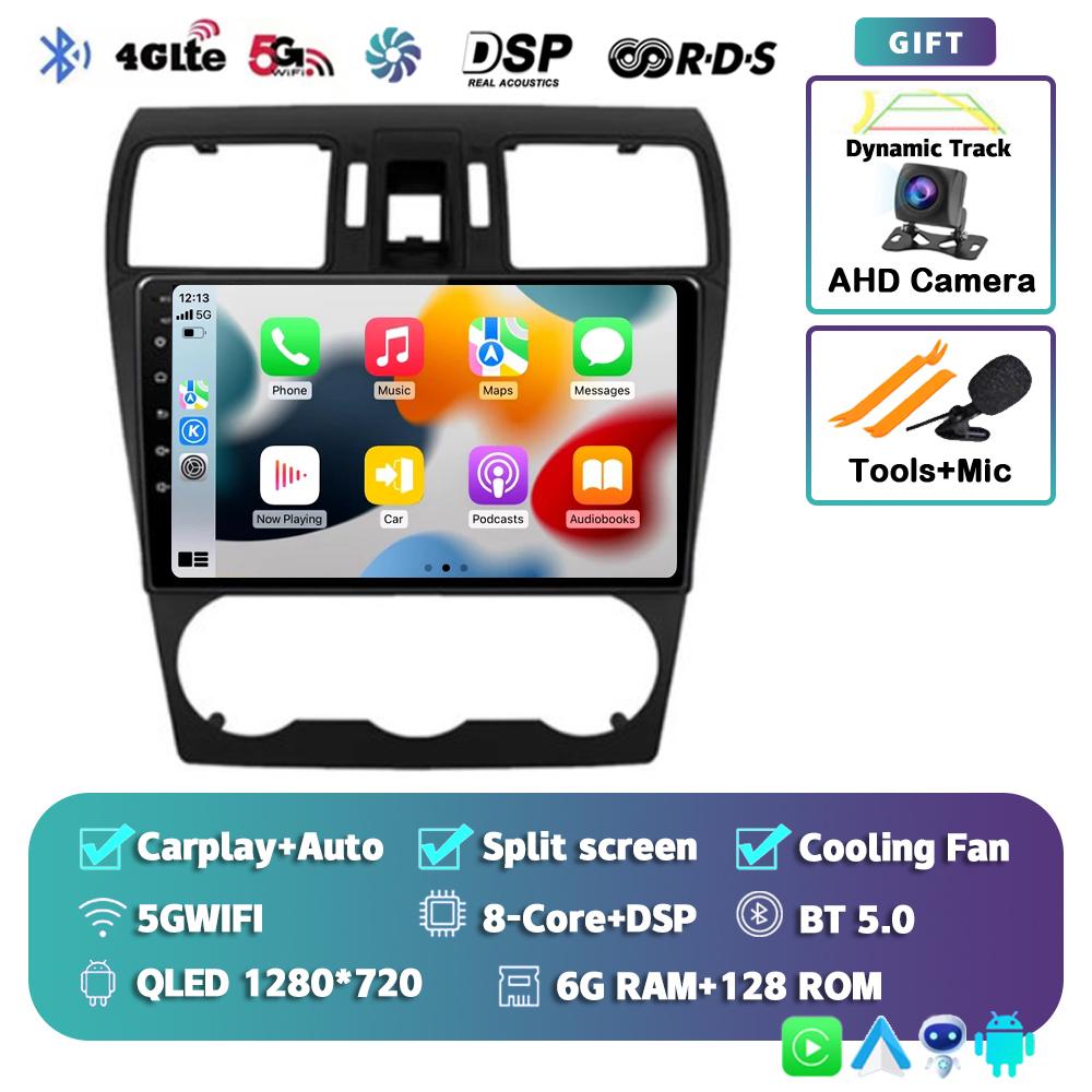 Android 14 Carplay Автомагнитола для Subaru Forester XV WRX 2012 2013 2014 2015 2018 Мультимедийный проигрыватель GPS Стерео DSP WiFi+4G