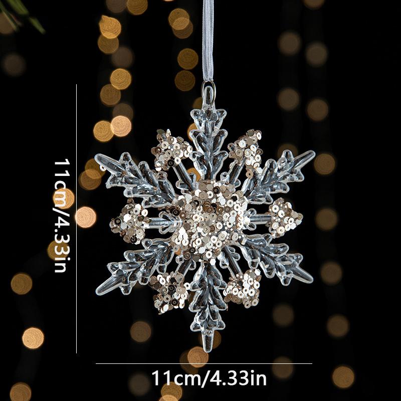 Рождественская прозрачная рождественская елка 1 Акриловые подвески Украшения Блестки Сцена Установка Реквизит