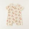 Infant and Toddler Printed Short-Sleeved Jumpsuit Pure Cotton 2026 Spring and Summer New Style Newborn Boxer Romper