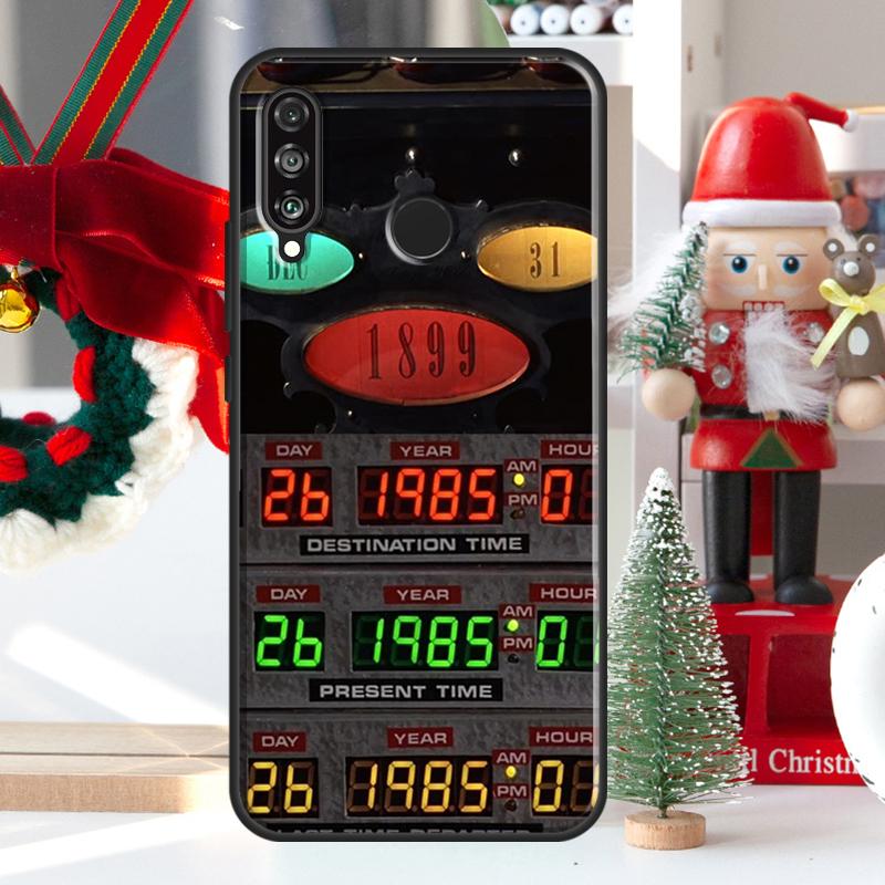 Чехол Машина времени из Назад в будущее для Huawei Nova 9 10 SE 11 Pro Y60 Y70 Y90 Y61 Y91 Y72 Y73 12i 11i 8i P20 P30 P40 Lite