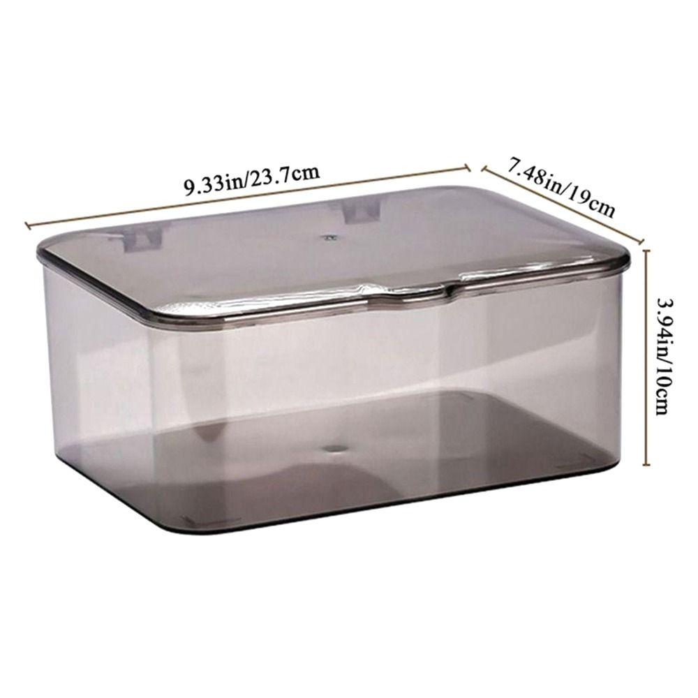 1 шт., прозрачная коробка для хранения масок, универсальный футляр для хранения лекарств, таблетки, украшения, серьги, косметика