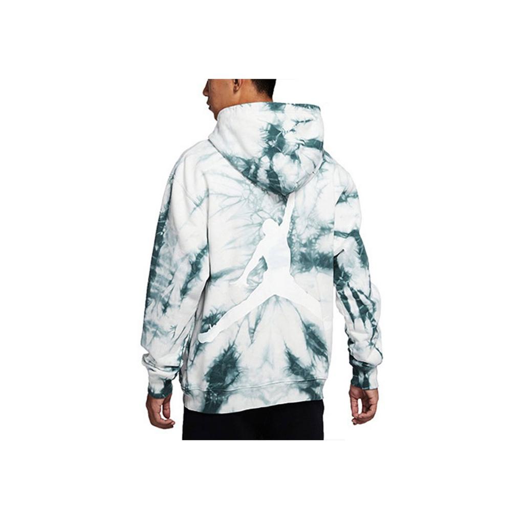 Air Jordan Tie-Dye Sport Hoodie With Large Back Logo Men Tops Green DR2647-133