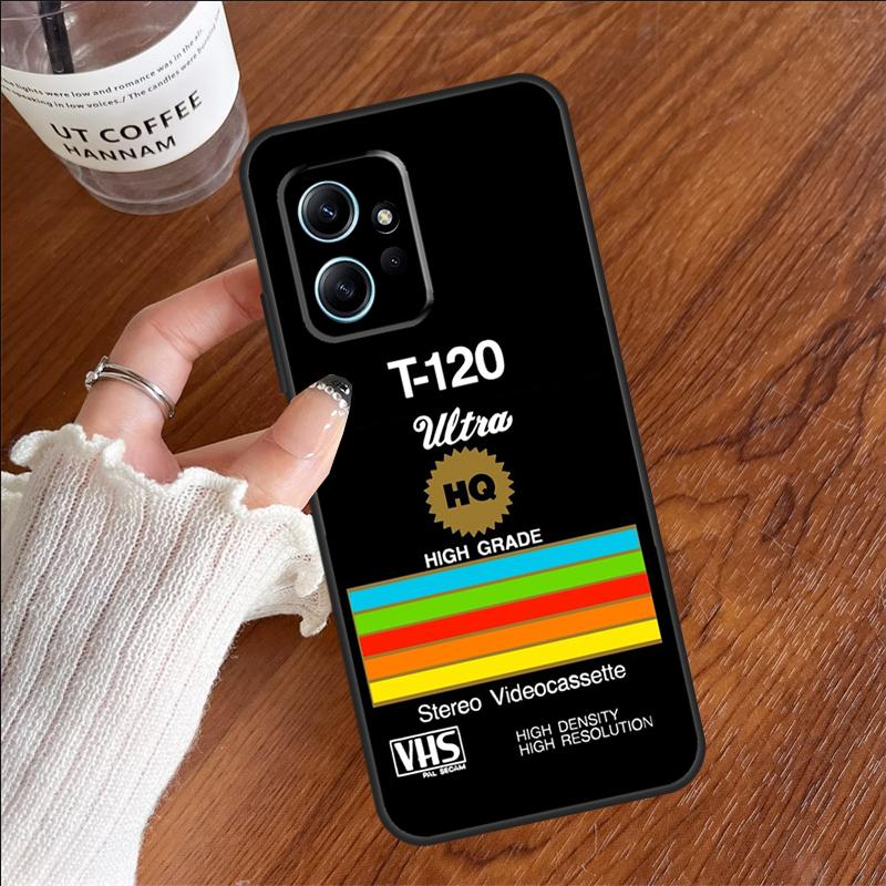 Retro VHS Tape Case For Xiaomi Redmi 14C 13C 10C 12C Redmi Note 14 Pro 13 12 11 9 10 9S 10S 11S 12S Cover