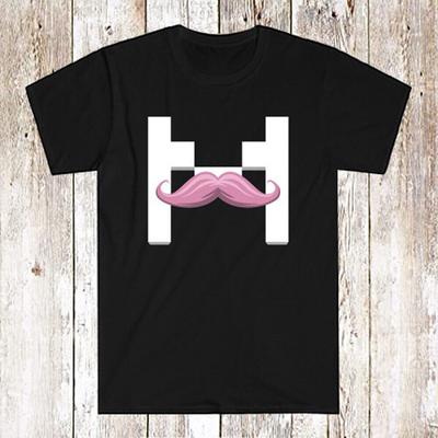 Черная футболка унисекс Markiplier Marfstache с логотипом