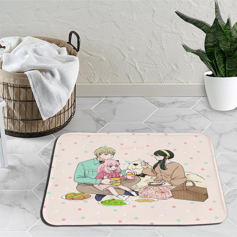 Семейный прикроватный коврик Spy X Anya Forger, дверной ковер Loid Yor Forger, мультяшный напольный коврик для гостиной, тапис, украшение, гобелен