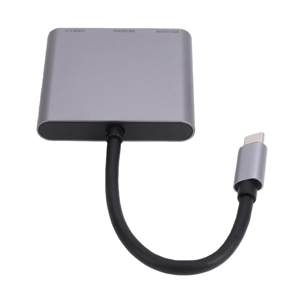 3-в-1 USB-C концентратор, подходит для AR-очков XREAL One, многопортовый адаптер, док-станция, поддержка быстрой зарядки PD 100 Вт, 4K 60 Гц