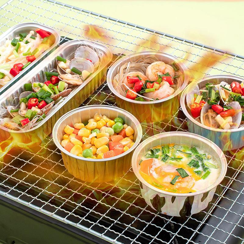 10 шт. многоразовых круглых формочек из алюминиевой фольги для пудинга, тортов, инструментов для выпечки