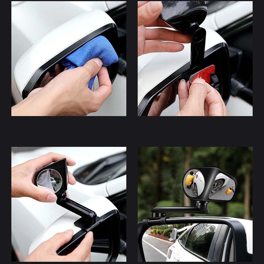 rotation Car Rear View Mirror Car Blind Spot Mirror Double Direction Car Reversing Auxiliary