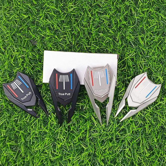 Golf Divot Fork Heavy Duty Sharp Magnetic Abrasion Resistant Lawn Care Rust-proof Golf Divot Repair Tool Golf Club Ball Marker Golf Training
