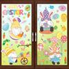 New Easter Bunny Easter Egg Insulation Static Stickers Window Glass Door Refrigerator Decoration