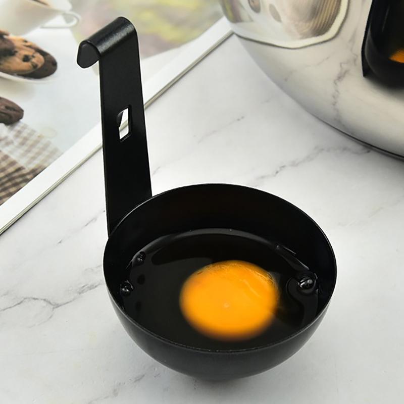 Nonstick Egg Molds Easy Use Poached Boiling Eggs Maker Spoon Boiled Holder Egg Steamer Rack Egg Cooker