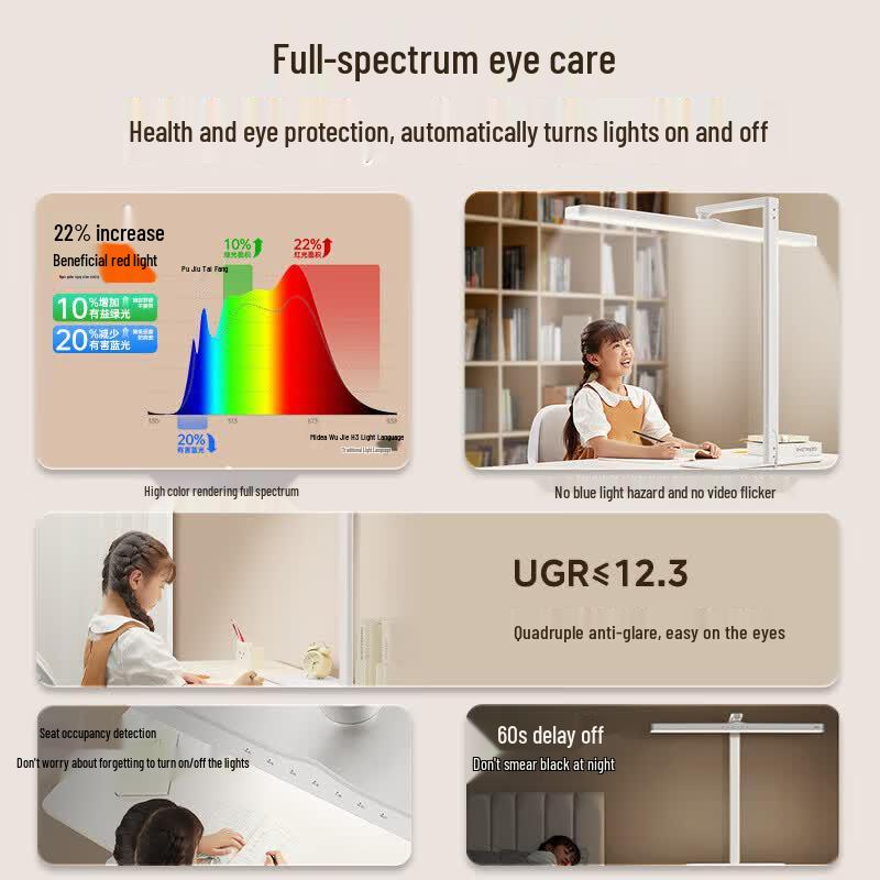 Midea Wujie H3 Светодиодная настольная лампа Full Spectrum для защиты глаз