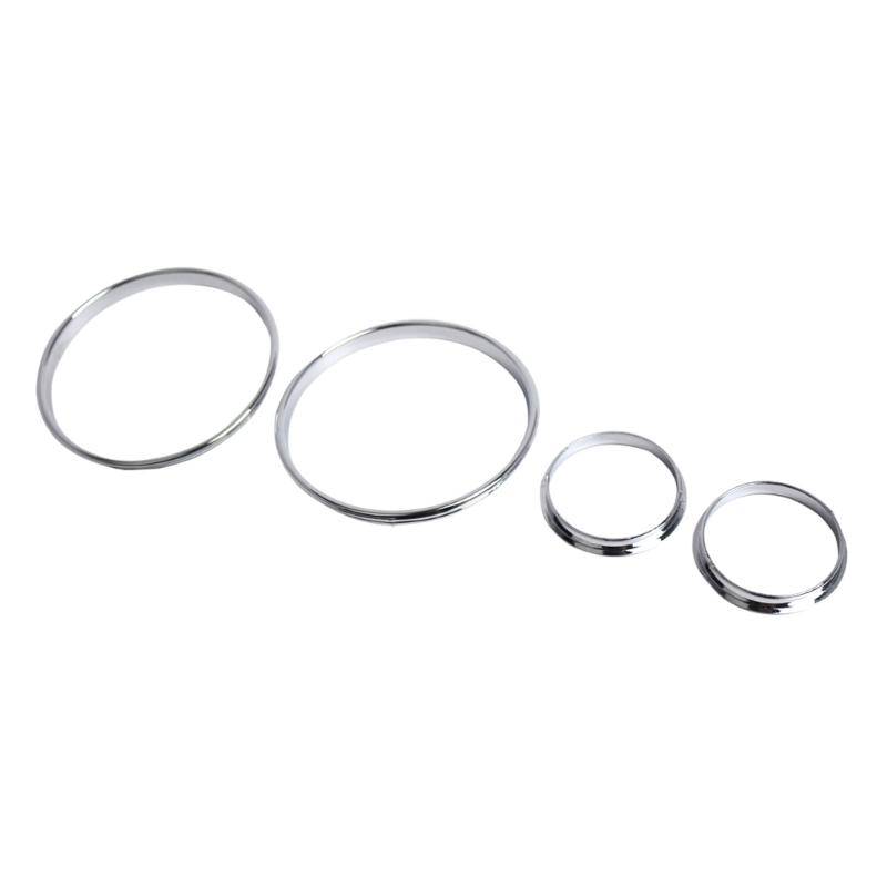 Хромированный серебряный цвет, датчики спидометра, кольца с циферблатом, отделка безеля для E39 E38 E53, кольца спидометра, рамка