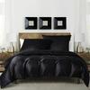 High-end Satin Queen Duvet Cover Set Comfortable Silky King Size Bedding Set Soft Skin-friendly Blanket Cover Sets Twin NO Sheet