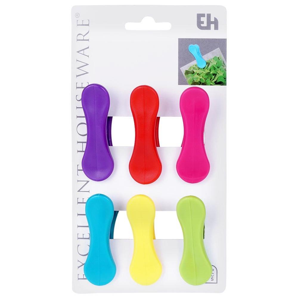 Plastic Bag Sealing Clips 6.5 cm - Set of 6
