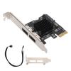 PCIE To Power ESATA Expansion Card 2 Port 6.0Gbps Support Hot Swap Plug and Play PCI Express SATA Card for Desktop