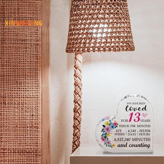 Орнамент в виде сердечка, прозрачный цветочный принт, подарок в виде сердца с гладкими краями, женщина-учитель, коллега, медсестра, доктор, благодарственный подарок